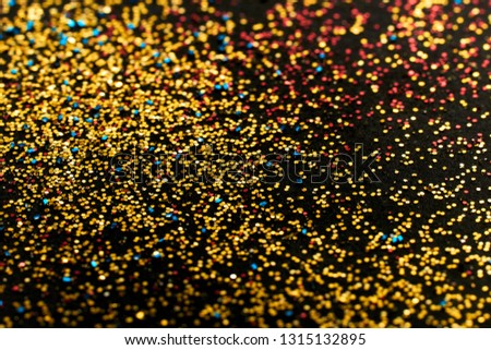 Blurred Golden glitter background