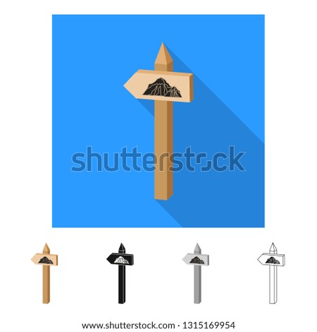 Isolated object of mountaineering and peak logo. Set of mountaineering and camp vector icon for stock.