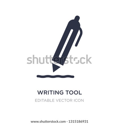 writing tool icon on white background. Simple element illustration from Tools and utensils concept. writing tool icon symbol design.