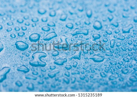 texture of water droplets. water drops close up. drops on the surface