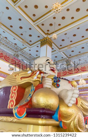 Luang Pho To, Buddha statue, Temple in Samutprakarn, Thailand
