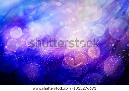 Festive Background With Natural Bokeh And Bright Golden Lights. Vintage Magic Background With Color Festive background with natural bokeh and bright golden lights. 