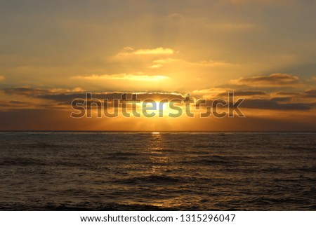pictures of the sunset at the ocean