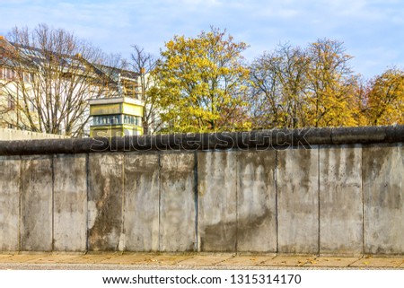 Berlin Wall in Berlin, Germany 