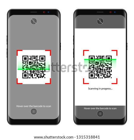Scan the QR code on your mobile phone. Sample barcode Icon isolated on white background