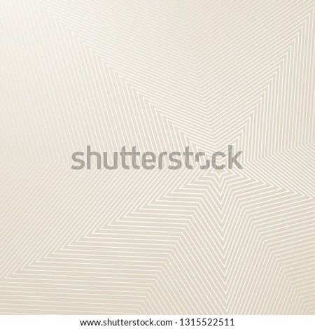 Abstract star background in beige color, square vector background.