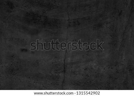 Old black grunge background. Concrete wall texture. Board