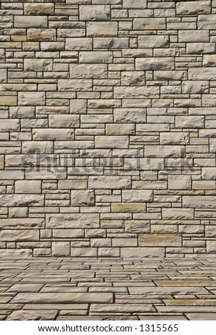 Stone Backdrop Background With Floor