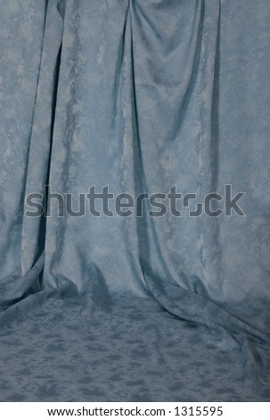 Light Blue Draped Background Backdrop