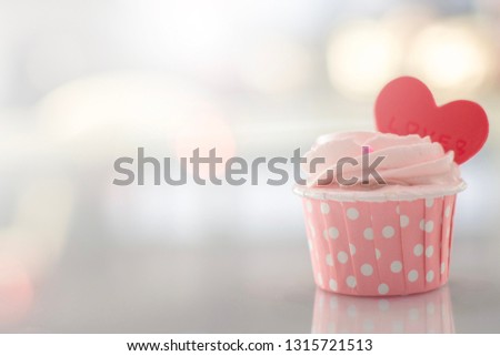 pink cake sweet homemade pastel color on bokeh blurred background for birthday party valentines or wedding bakery image
