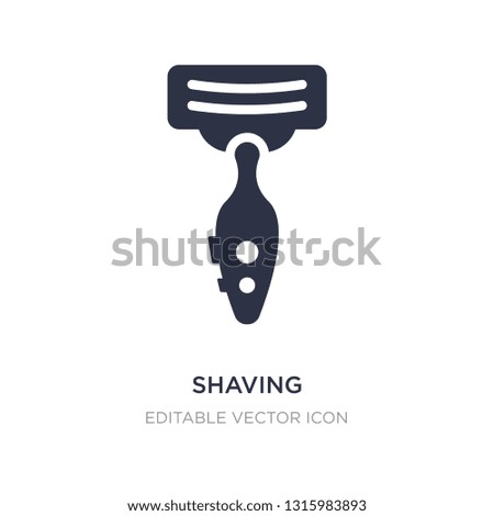 shaving icon on white background. Simple element illustration from Beauty concept. shaving icon symbol design.