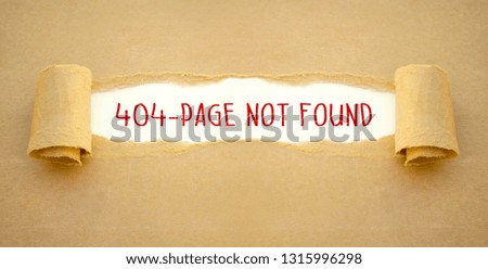 Paper work with error message 404 page not found
