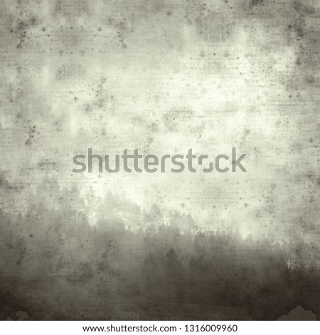 textured stylish old paper background, square, with landscape of Gran Canaria 
