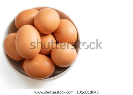 Photo of eggs in white bowl