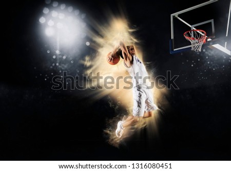 Basketball player. Basketball concept