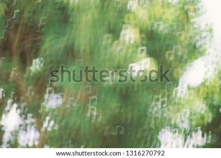 Natural blur backgrounds, Abstract natural music note shape bokeh for backgrounds or textures.