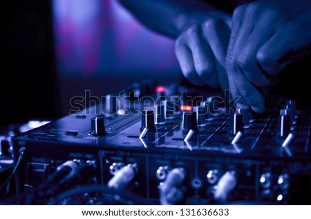DJ Music night club Royalty-Free Stock Photo #131636633