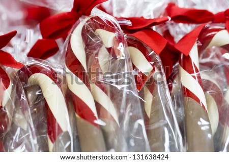 Gourmet hard candies for Christmas holidays.