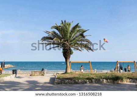 Spanish beach, Sitges.
