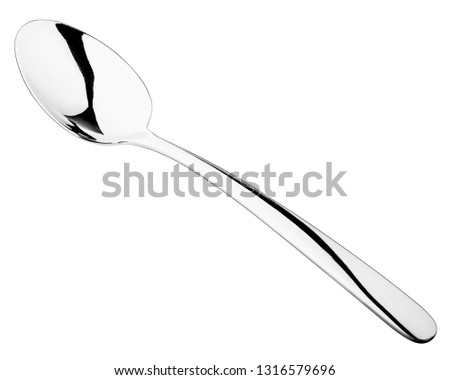 spoon, cutlery isolated on white background, clipping path, full depth of field