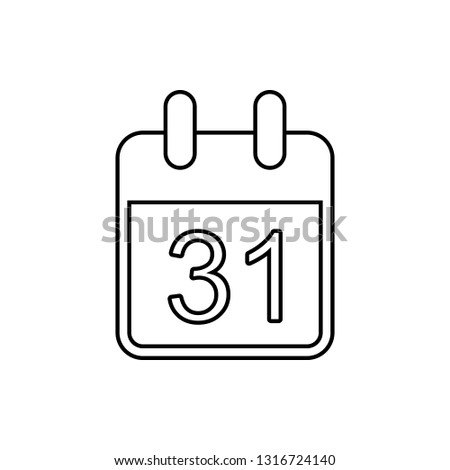 deadline icon. Element of Software development for mobile concept and web apps icon. Thin line icon for website design and development, app development
