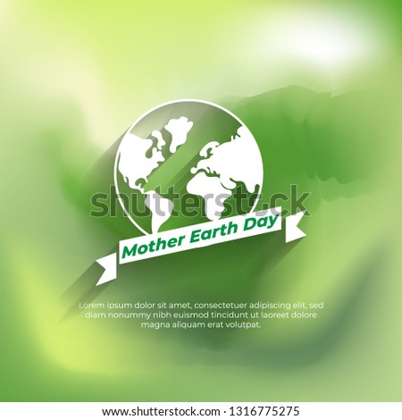 Blurred mother earth day background	