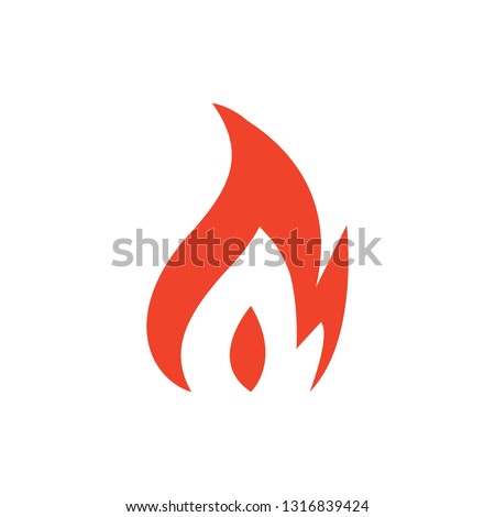 Abstract fire icon