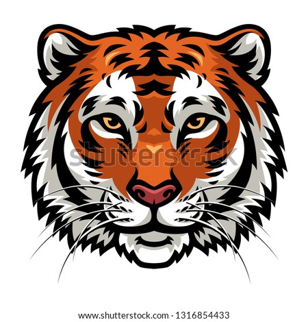 Tiger face vector