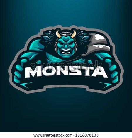 Green Giant Mascot Logo