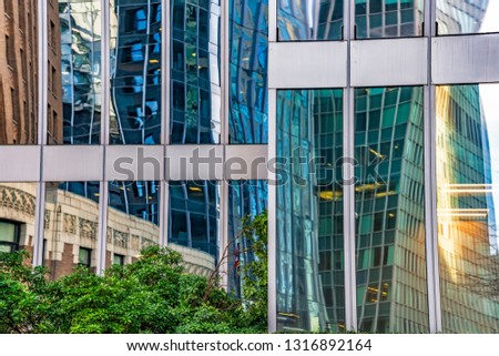 low angle view of skyscrapers, downtown, vancouver,canada.