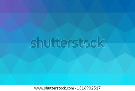 Light Pink, Blue vector shining triangular cover. Triangular geometric sample with gradient.  New template for your brand book.