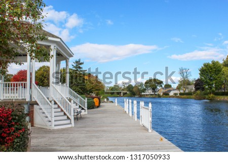 Gazebo on the Erie Canal at Spencerport, NY