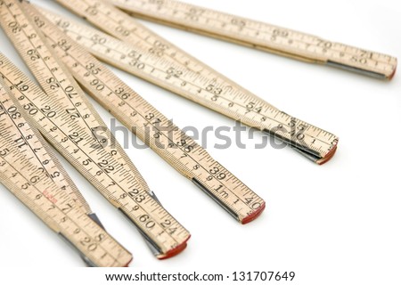 Measure tool isolated on white Royalty-Free Stock Photo #131707649