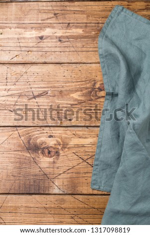 Wooden background and textile