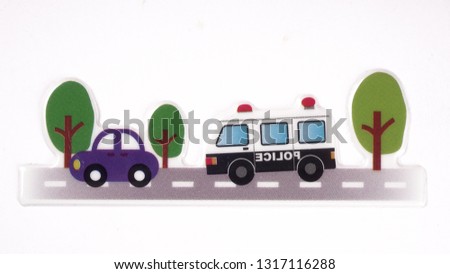 Transport icons set stickers, colorful motor vehicles in a variety of colors shapes and sizes. Concept of work in progress.