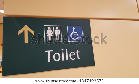 Toilet sign at Bencoolen, Singapore