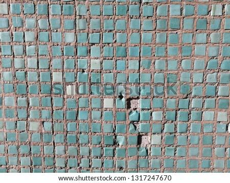 Ceramic tile wall. Texture. Abstract background.