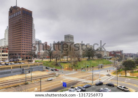A View of Memphis, Tennessee skyline