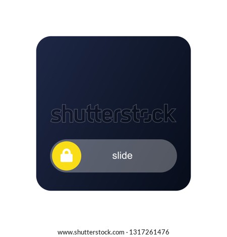 Slide Button Lock Royalty-Free Stock Photo #1317261476