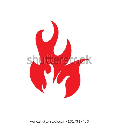 Flame icon design template vector isolated illustration