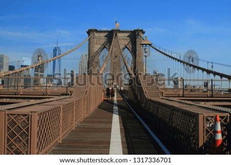 brooklyn bridge, manhattan city scape