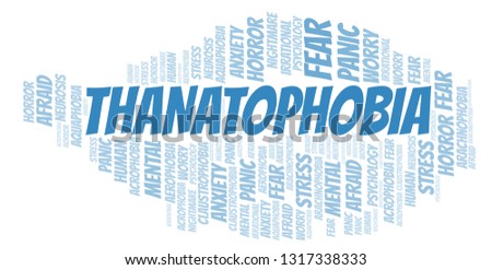 Thanatophobia word cloud.