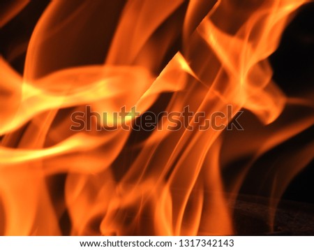 a close picture of a fire