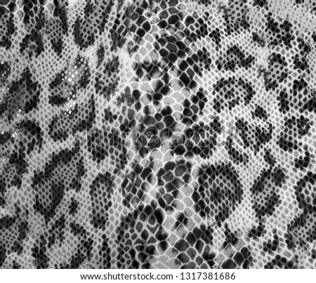 Leopard skin texture, print pattern with Snake scales embossed patent suede surface