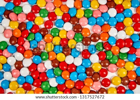 Sweet colorful candy. Candy variation color texture or background. Photo stock.