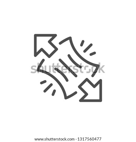 Stretching line icon Royalty-Free Stock Photo #1317560477