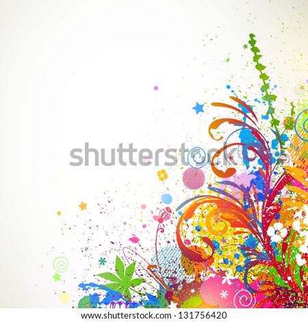 Vector Illustration of an Abstract Colorful Background