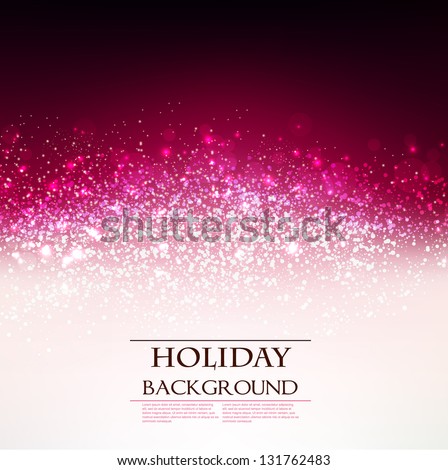 Elegant  Holiday Red background with place for text. Vector Illustration.