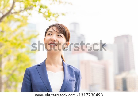 Beautiful young asian businesswoman