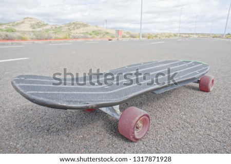 Vintage Style Longboard Black Skateboard